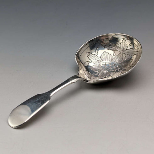 1846年 英国古董 纯银茶叶勺 William Robert Smily
