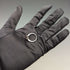 Anillo vintage británico de plata de ley con cristal color rubí en forma de corazón (talla 9)