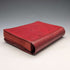 Maletín para documentos (portanotas y cartas) de cuero rojo vintage británico con llave