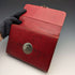 Maletín para documentos (portanotas y cartas) de cuero rojo vintage británico con llave