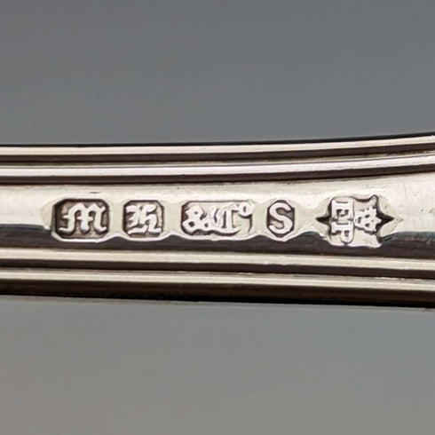 英国古董镀银鱼类分菜刀 Martin Hall
