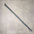 1913 British Vintage Men's Walking Stick, Sterling Silver, Round Handle, 91cm, Black Shaft