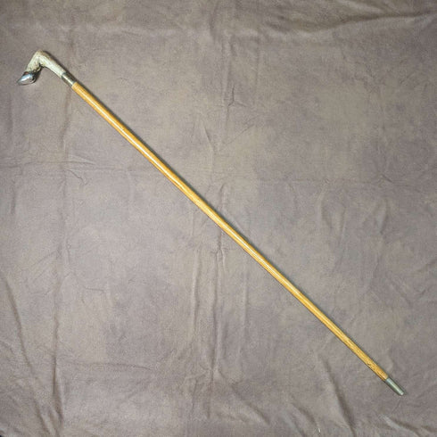 영국 앤틱 신사용 지팡이, 샤모아 레그 핸들, 라이트 브라운 샤프트, 89cm