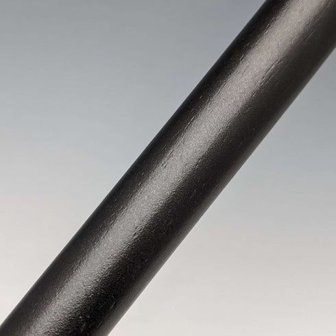 1890年 英国古董绅士手杖 L型鹿角柄 纯银装饰 黑色杖身 91cm