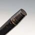 1913 British Vintage Men's Walking Stick, Sterling Silver, Round Handle, 91cm, Black Shaft