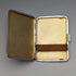 Caja de cigarrillos de plata esterlina con esmalte guilloché vintage británico de 1936, 95g, John William Barrett