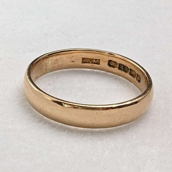 1979년 영국 빈티지 주얼리 K22 골드 링 반지 WM