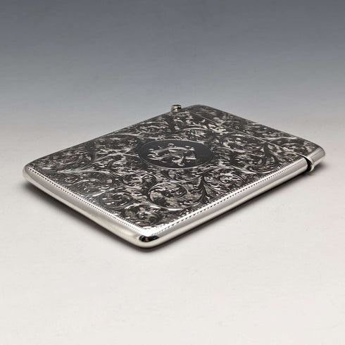 Tarjeta de visita de plata de ley, antigua, británica, de 1898, 62 g, William Neale