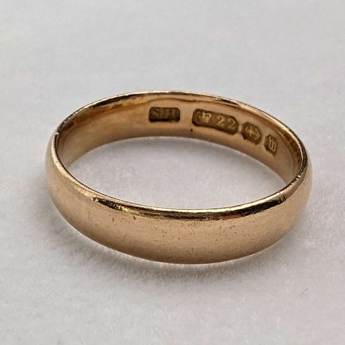 1896 British Antique Jewelry K22 Gold Ring Ring SH