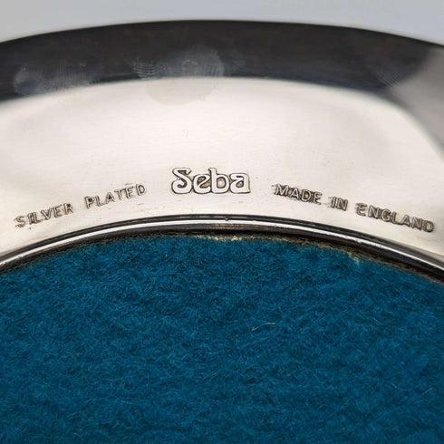 英国ヴィンテージ シルバープレート製 リス装飾 オーバルディッシュ Seba