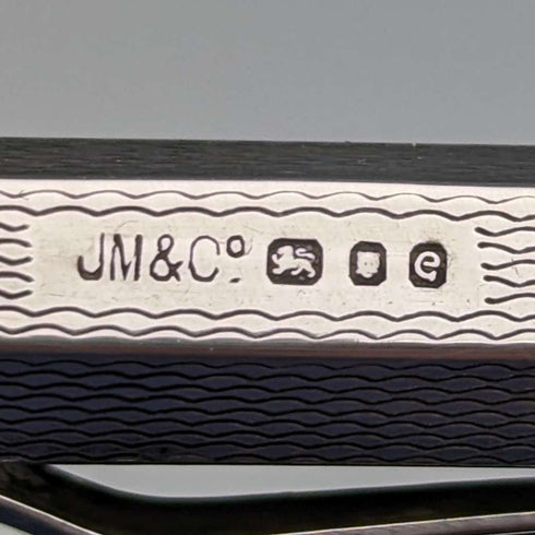 1960 British Yard O' Red Sterling Silver Hexagonal Pencil with Case