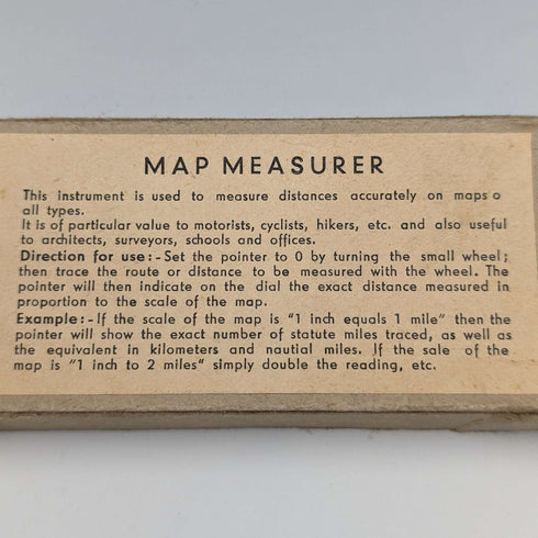 Vintage German map measure and compass in box
