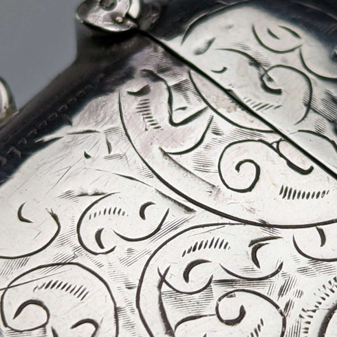 Estuche para cerillas (vesta case) de plata de ley, antigüedad británica de 1911, 27 g, William Adams