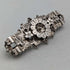Broche de plata de ley con diseño floral, antigüedad británica de 1895, Adie & Lovekin
