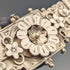 Broche de plata de ley con diseño floral, antigüedad británica de 1895, Adie & Lovekin