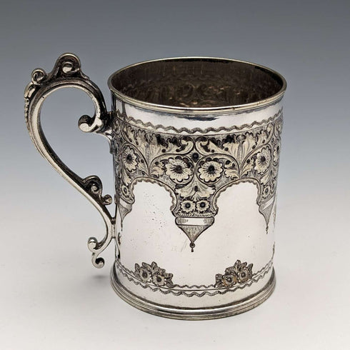 Jarra de plata chapada, antigüedad británica de alrededor de 1870, Cooper Brothers