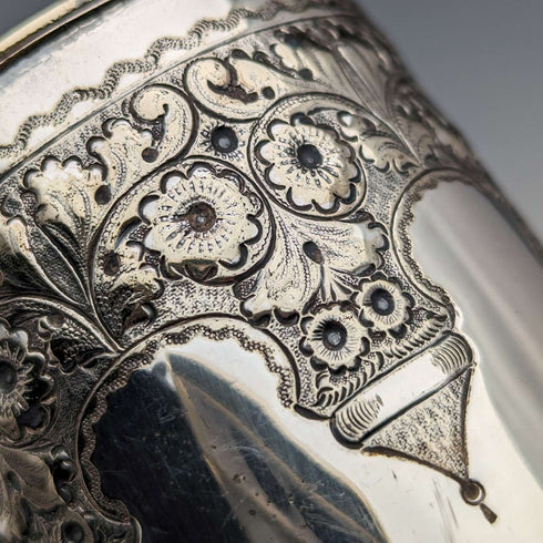 Jarra de plata chapada, antigüedad británica de alrededor de 1870, Cooper Brothers