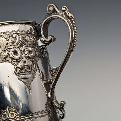 Jarra de plata chapada, antigüedad británica de alrededor de 1870, Cooper Brothers