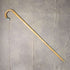 1922 British Antique Men's Cane, Bent Handle, Tan Color Shaft, 86cm
