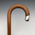 1922 British Antique Men's Cane, Bent Handle, Tan Color Shaft, 86cm