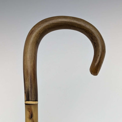 英国复古手杖 弯柄 角质杖身 90cm