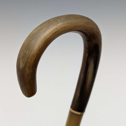 英国复古手杖 弯柄 角质杖身 90cm