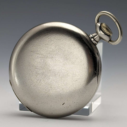 Circa 1930 Vintage Omega pocket watch Alloy case Open face Good working condition