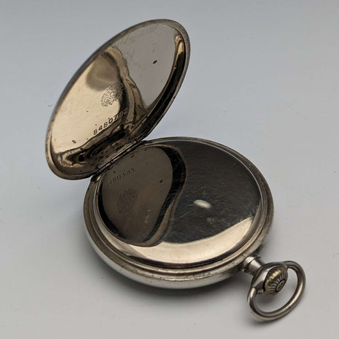 Circa 1930 Vintage Omega pocket watch Alloy case Open face Good working condition