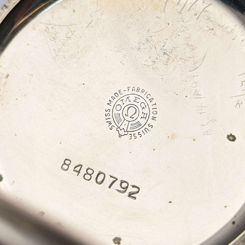 Circa 1930 Vintage Omega pocket watch Alloy case Open face Good working condition