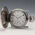 Circa 1923 Antique Longines pocket watch with flower and bird decoration, silver side Niero Hunter case, in good working order