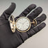 1914 US Antique Elgin Pocket Watch Sterling Silver Multicolor Hunter Case Good Working Condition