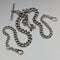 Circa 1920 British Antique Sterling Silver Double Albert Chain 59g Sterling Silver Lizard Fob