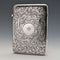 Tarjetero de plata de ley antiguo británico de 1898, 75 g, Saunders and Shepherd
