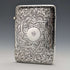 Tarjetero de plata de ley antiguo británico de 1898, 75 g, Saunders and Shepherd
