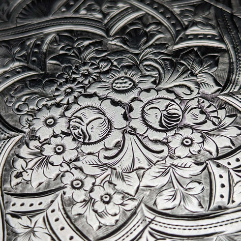 Tarjetero de plata de ley antiguo británico de 1898, 75 g, Saunders and Shepherd