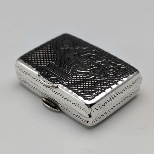 Vinaigrette de plata de ley antigua británica de 1832, con esponja, de John Bettridge