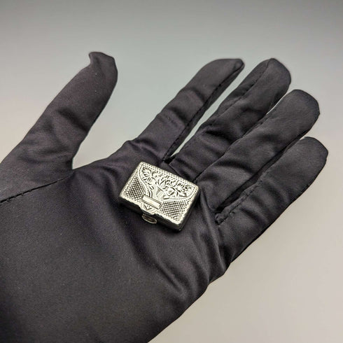 Vinaigrette de plata de ley antigua británica de 1832, con esponja, de John Bettridge
