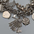 British vintage sterling silver charm bracelet 100g