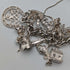 British vintage sterling silver charm bracelet 100g