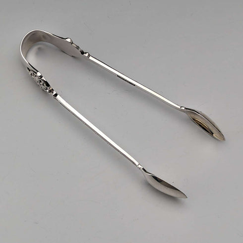 Pinzas para azúcar de plata de ley, antigüedad británica de 1893, 29 g, John Round and Son