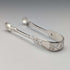 1885 British Antique Sterling Silver Sugar Tongs 28g Wakely and Wheeler