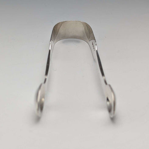 1885 British Antique Sterling Silver Sugar Tongs 28g Wakely and Wheeler