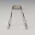 1885 British Antique Sterling Silver Sugar Tongs 28g Wakely and Wheeler
