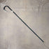 Circa 1910 British Antique Ladies Cane, Curved Handle, Sterling Silver Decoration, 83cm