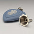 Frasco de perfume vintage británico en forma de corazón de Wedgwood Jasperware
