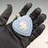 Frasco de perfume vintage británico en forma de corazón de Wedgwood Jasperware