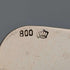 Antique 800 Silver Pastry Server with Rose Sculpture