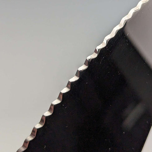 Cuchillo para pasteles vintage británico de 1992, con mango de plata esterlina, en su caja, Harrison Brothers
