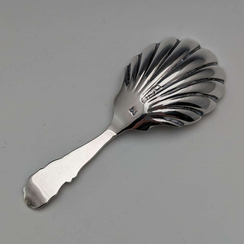 Cuchara para té de plata esterlina, antigüedad británica de 1899, por George Jackson y David Fullerton