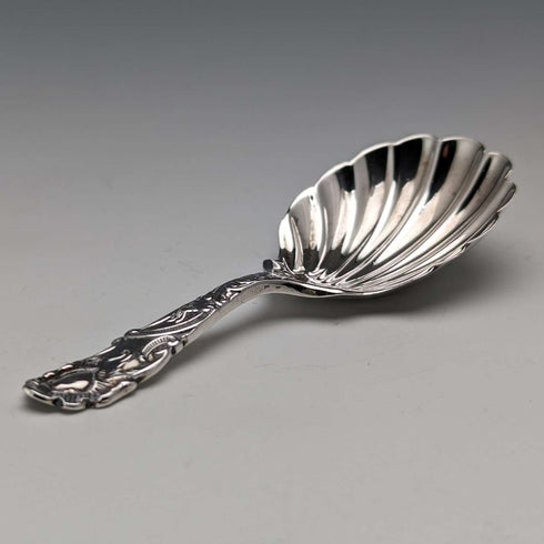 Cuchara para té de plata esterlina, antigüedad británica de 1899, por George Jackson y David Fullerton